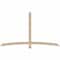 Ekena Millwork Bellingham Smooth Timber Gable Bracket, Douglas Fir, 84"W x 49"H x 1 1/2"D x 3 1/2"F, 14/12 Pitch GBW084X49X0204BEL00SDF - alternate 1